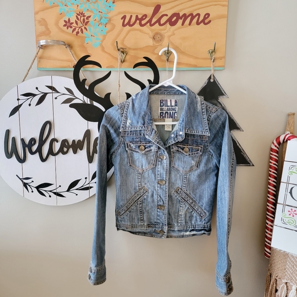Junior's Billabong Denim Jacket - Picture 3 of 4